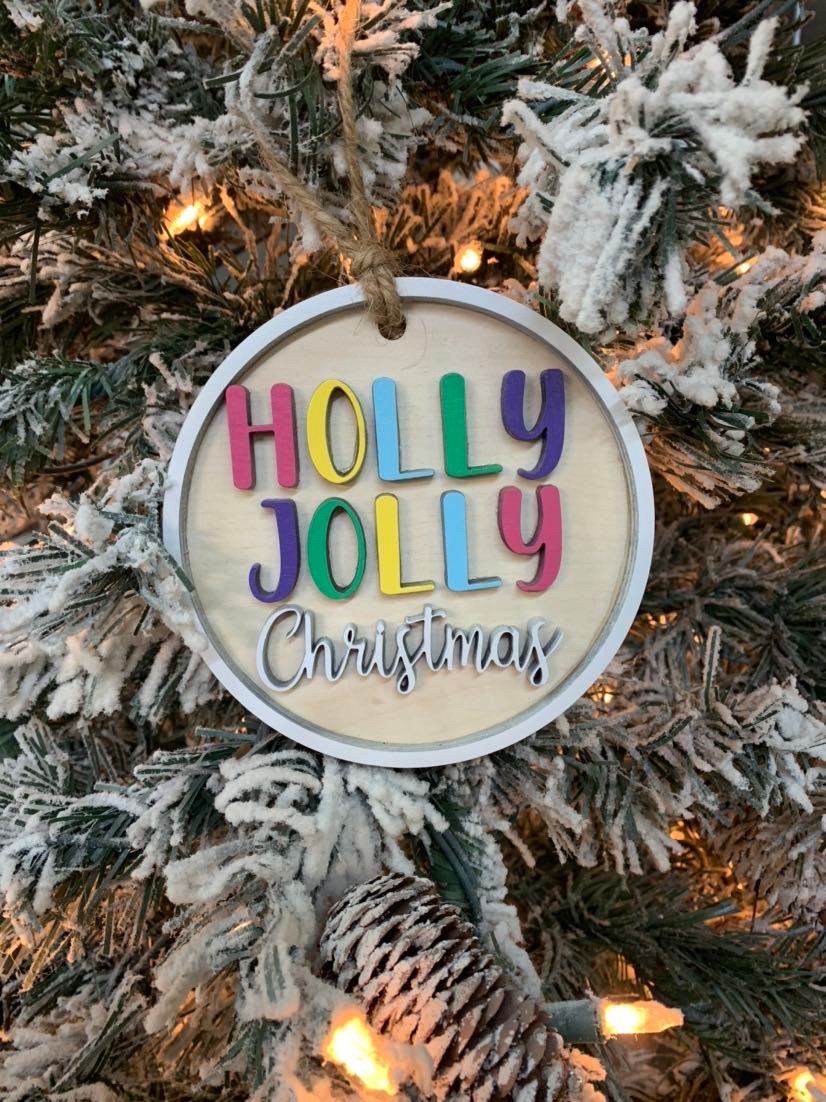 Holly Jolly Ornament