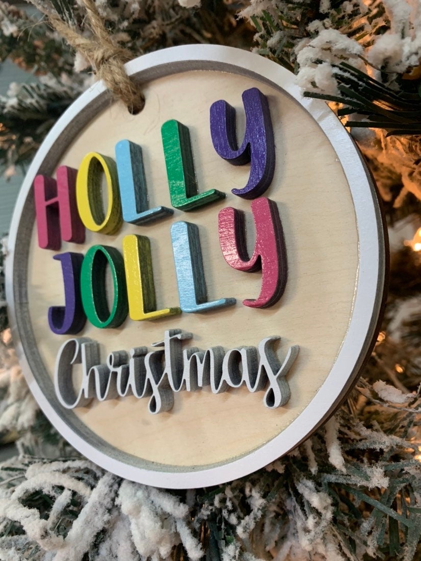 Holly Jolly Ornament