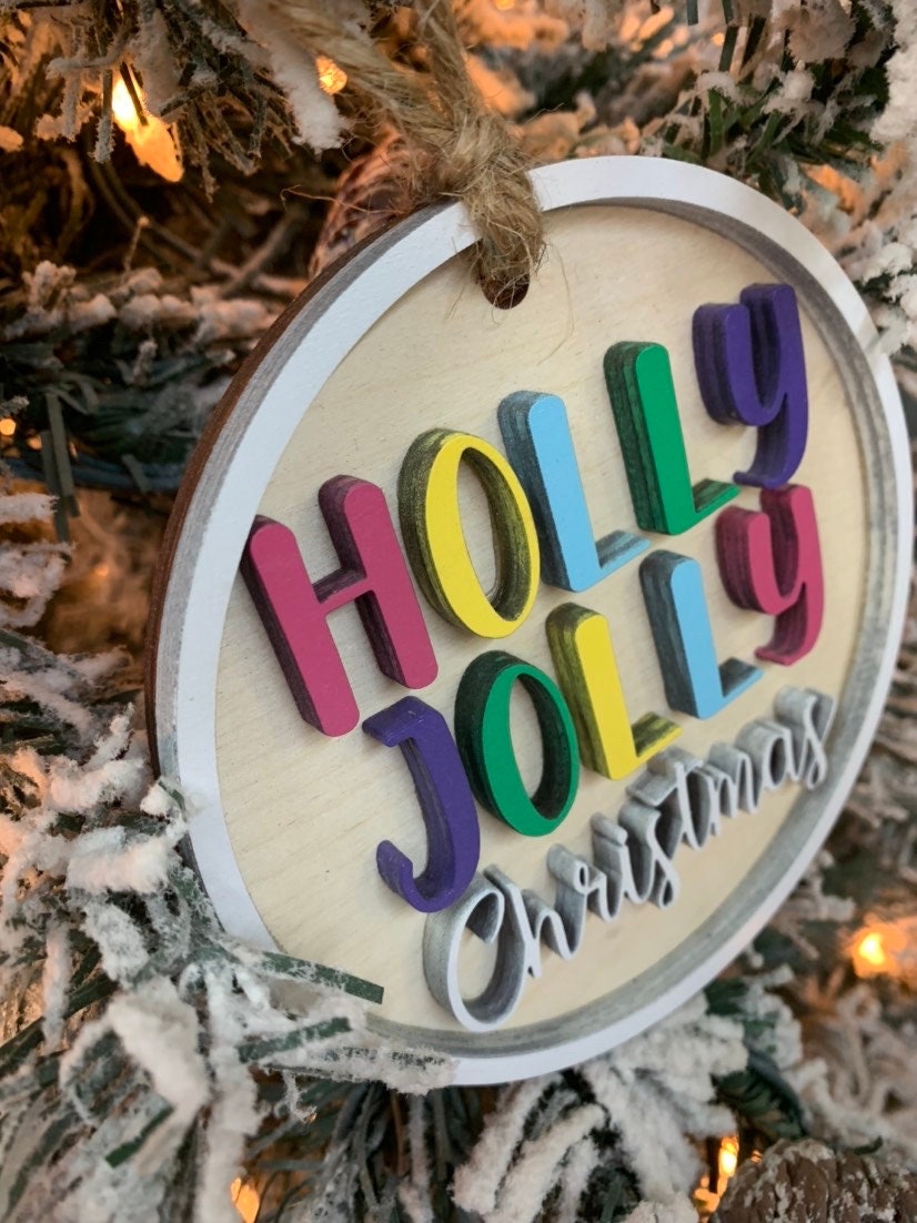 Holly Jolly Ornament