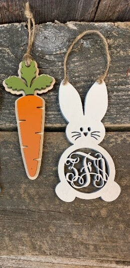 Monogram Basket Name Tag